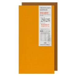 TRAVELER'S Notebook Regular Size 2026 Weekly Vertical (Pre-order Starts 10/1, Ships After 10/15)