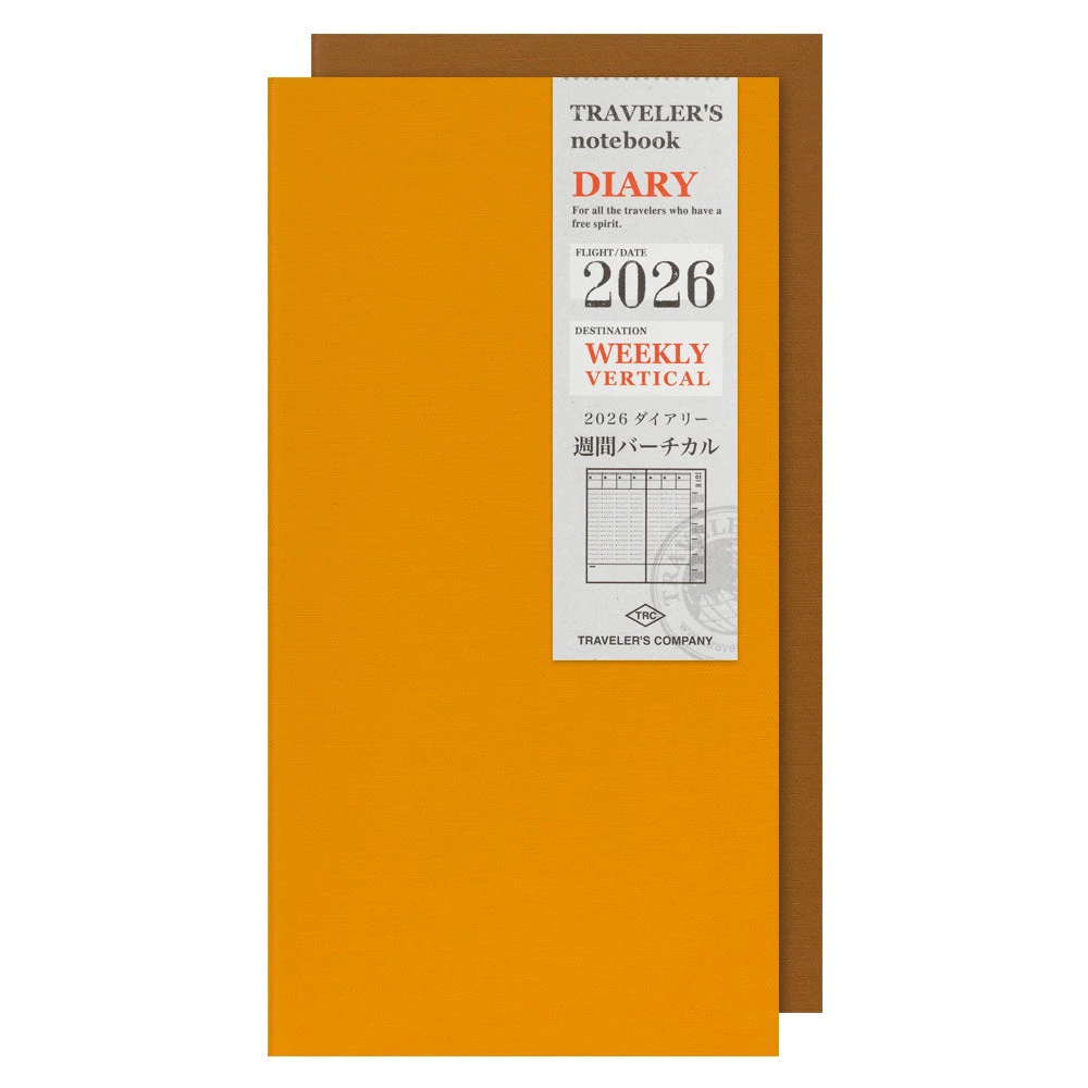 TRAVELER'S Notebook Regular Size 2026 Weekly Vertical (Pre-order Starts 10/1, Ships After 10/15)