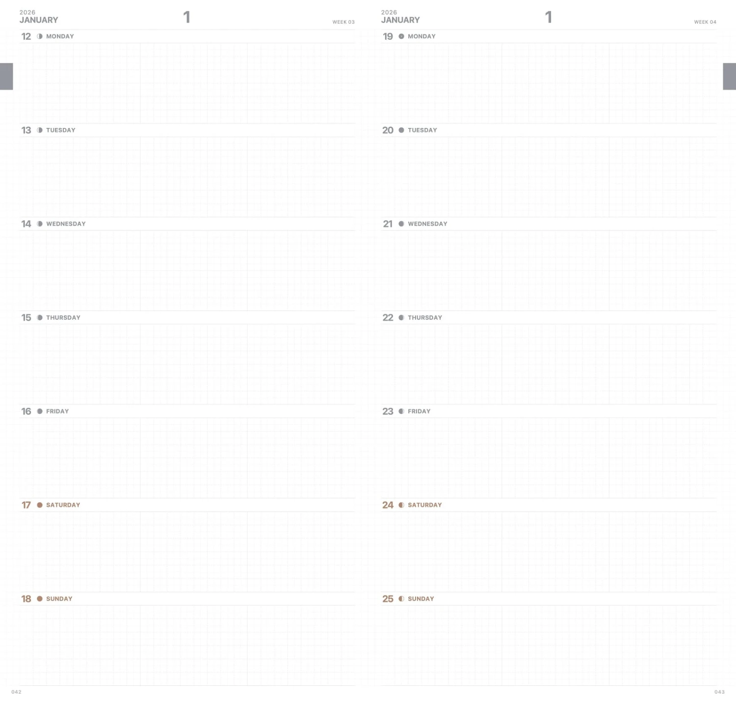 Take A Note 2026 - Slim Bi-weekly Planner - A5 Slim (Pre-order Starts Late September, Ships Mid November) 8 Take A Note 2026 - Slim Bi-weekly Planner - A5 Slim (Pre-order Starts Late September, Ships Mid November) - Image 8