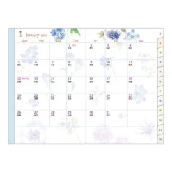 Midori Pocket Diary 2026 - Country Time Flowers - Mini (Pre-order Starts 7/29, Ships Late September) -Daily Stationery Hub 22358 4