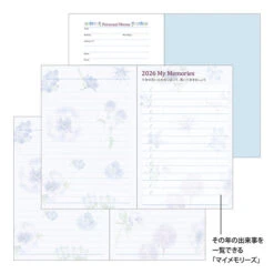 Midori Pocket Diary 2026 - Country Time Flowers - Mini (Pre-order Starts 7/29, Ships Late September) -Daily Stationery Hub 22358 7