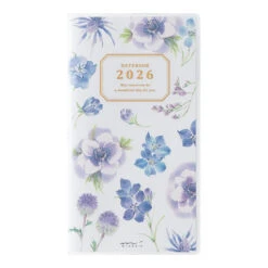 Midori Pocket Diary 2026 - Country Time Flowers - Slim (Pre-order Starts 7/29, Ships Late September)