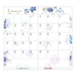 Midori Pocket Diary 2026 - Country Time Flowers - Slim (Pre-order Starts 7/29, Ships Late September) -Daily Stationery Hub 22363 4