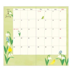 Midori Pocket Diary 2026 - Bird - Slim (Pre-order Starts 7/29, Ships Late September) -Daily Stationery Hub 22364 4
