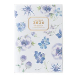 Midori Pocket Diary 2026 - Country Time Flowers - B6 (Pre-order Starts 7/29, Ships Late September)