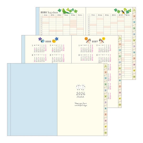 Midori Pocket Diary 2026 - Bird - B6 (Pre-order Starts 7/29, Ships Late September) 6 Midori Pocket Diary 2026 - Bird - B6 (Pre-order Starts 7/29, Ships Late September) - Image 6