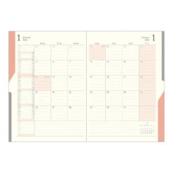Midori Double Schedule Diary - 2026 - B6 (Pre-order Starts 7/29, Ships Late September) -Daily Stationery Hub 22381 4