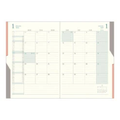 Midori Double Schedule Diary - 2026 - B6 (Pre-order Starts 7/29, Ships Late September) -Daily Stationery Hub 22381 5