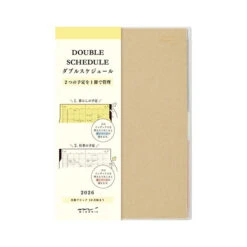 Midori Double Schedule Diary - 2026 - B6 (Pre-order Starts 7/29, Ships Late September) -Daily Stationery Hub 22382
