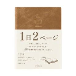 Midori Diary Hibino - 2026 - A6 (Pre-order Starts 7/29, Ships Late September) -Daily Stationery Hub 22401