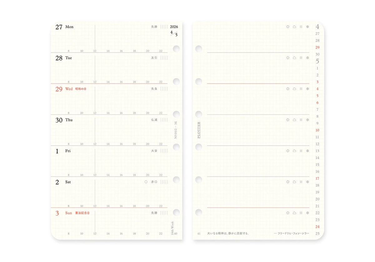 PLOTTER Schedule Refill 2026 - Weekly - Mini Size 5 PLOTTER Schedule Refill 2026 - Weekly - Mini Size - Image 5