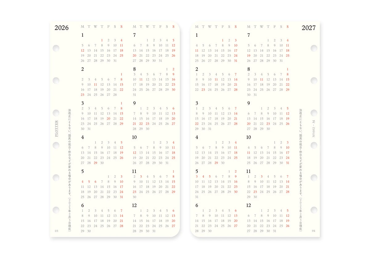 PLOTTER Schedule Refill 2026 - Weekly - Mini Size 7 PLOTTER Schedule Refill 2026 - Weekly - Mini Size - Image 7