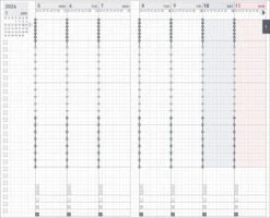 Kokuyo JIBUN TECHO Biz 2026 - Diary - Refill - B6 Slim Mini -Daily Stationery Hub NI JBM1D 2603P 2