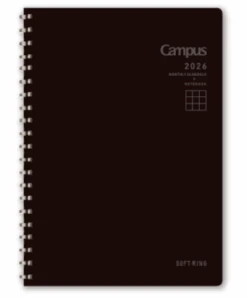 Kokuyo Campus Soft Ring Diary 2026 - B6 - Interior Red