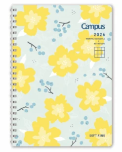 Kokuyo Campus Soft Ring Diary 2026 - A5 - Flower