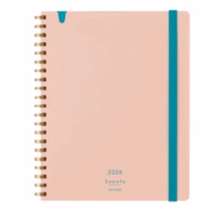 Kokuyo Sooofa Soft Ring Diary 2026 - B6 - Light Pink (Pre-order Starts Early August, Ships Mid September)