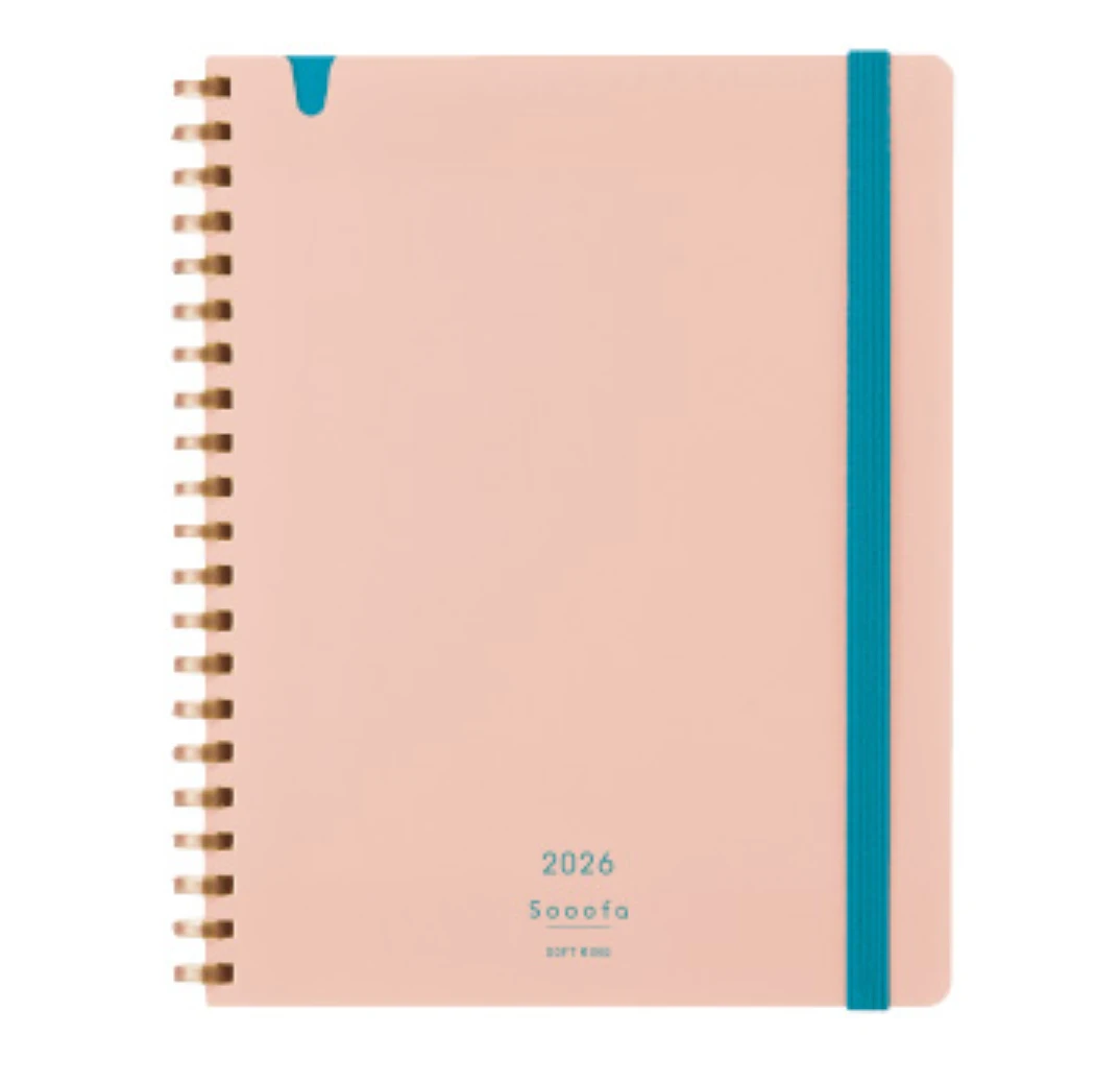 Kokuyo Sooofa Soft Ring Diary 2026 - B6 - Light Pink (Pre-order Starts Early August, Ships Mid September) 1 Kokuyo Sooofa Soft Ring Diary 2026 - B6 - Light Pink (Pre-order Starts Early August, Ships Mid September)