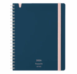 Kokuyo Sooofa Soft Ring Diary 2026 - B6 - Navy (Pre-order Starts Early August, Ships Mid September)