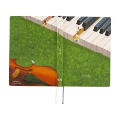 Hobonichi Techo HON 2026 - A5 - Hiroko Kubota: Waiting On The Chord - English -Daily Stationery Hub cb26 hon kubota 03