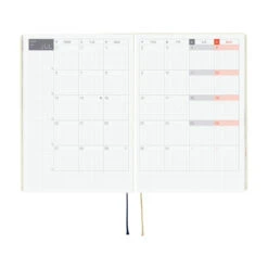 Hobonichi Techo HON 2026 - A5 - Slash Ivory - English -Daily Stationery Hub cb26 hon slashiv 08