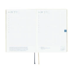 Hobonichi Techo HON 2026 - A5 - Slash Ivory - English -Daily Stationery Hub cb26 hon slashiv 09