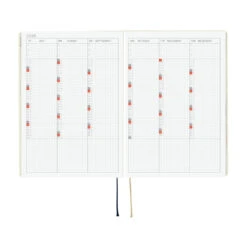 Hobonichi Techo HON 2026 - A5 - Slash Ivory - English -Daily Stationery Hub cb26 hon slashiv 10