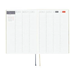 Hobonichi Techo HON 2026 - A5 - Slash Ivory - English -Daily Stationery Hub cb26 hon slashiv 11