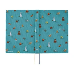 Hobonichi Techo HON 2026 - A5 - Bow & Tie: In The Forest - English -Daily Stationery Hub cb26 hon tieforest 03