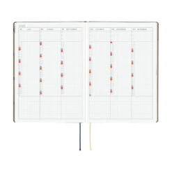 Hobonichi Techo HON 2026 - A5 - Bow & Tie: Galloping Horses - English -Daily Stationery Hub cb26 hon tiehorses 10