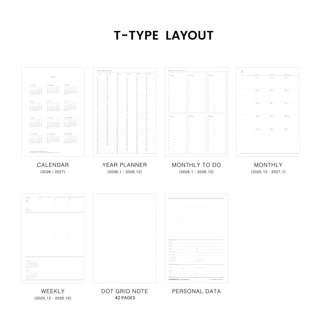Hightide Weekly Planner Nähe - 2026 - B6 Free 9 Hightide Weekly Planner Nähe - 2026 - B6 Free - Image 9
