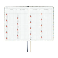 Hobonichi Techo HON 2026 - A6 - Liberty Fabrics: Sasha Kiora - English -Daily Stationery Hub ob26 hon libertysasha 09