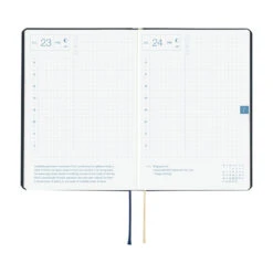 Hobonichi Techo HON 2026 - A6 - Slash Navy - English 13 Hobonichi Techo HON 2026 - A6 - Slash Navy - English -Daily Stationery Hub ob26 hon slashnv 08