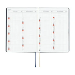 Hobonichi Techo HON 2026 - A6 - Slash Navy - English 14 Hobonichi Techo HON 2026 - A6 - Slash Navy - English -Daily Stationery Hub ob26 hon slashnv 09