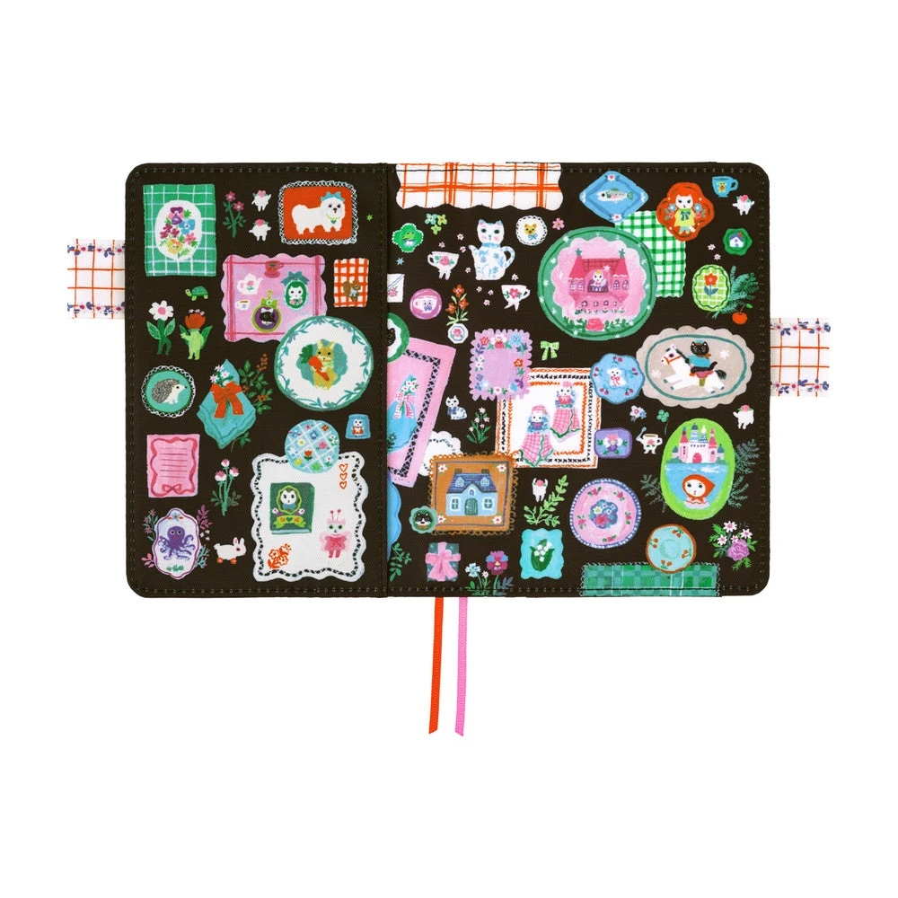 Hobonichi Original Book & Cover 2026 - Yumi Kitagishi: White Cat's Table Decorations - A6 8 Hobonichi Original Book & Cover 2026 - Yumi Kitagishi: White Cat's Table Decorations - A6 - Image 8