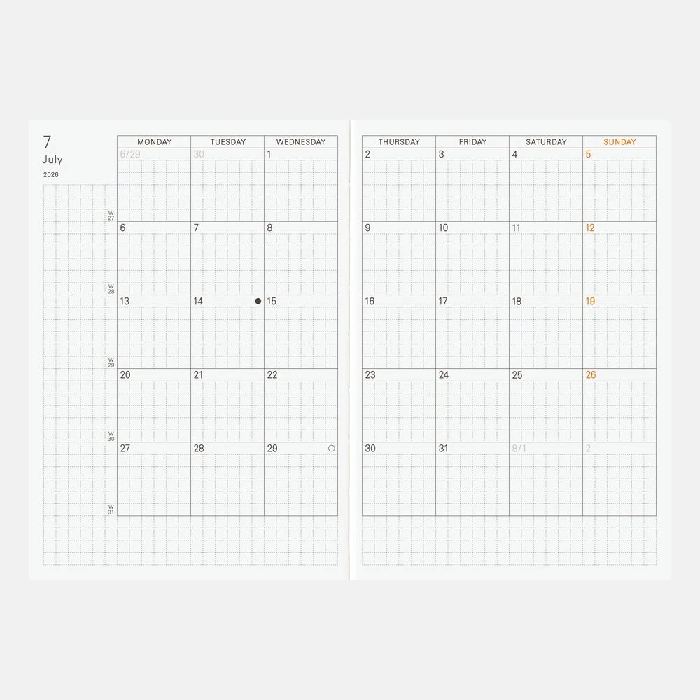 Hobonichi Techo Planner 2026 - A6 6 Hobonichi Techo Planner 2026 - A6 - Image 6