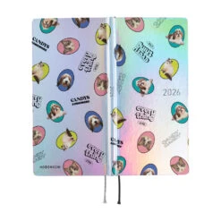 Hobonichi Techo Weeks 2026 - Candy Stripper: Random Dog & Cat (Aurora) -Daily Stationery Hub wb26 candydc 03