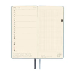 Hobonichi Techo Weeks 2026 - Leather: Snow Blue -Daily Stationery Hub wb26 classicsblue 08