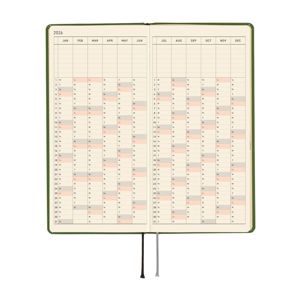 Hobonichi Techo Weeks 2026 - Colors: Antique Green 6 Hobonichi Techo Weeks 2026 - Colors: Antique Green - Image 6