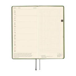 Hobonichi Techo Weeks Mega 2026 - Colors: Antique Green -Daily Stationery Hub wb26 m colorsagreen 08