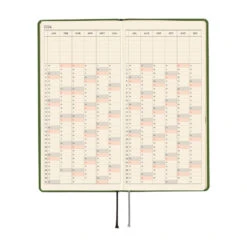Hobonichi Techo Weeks Mega 2026 - Colors: Antique Green -Daily Stationery Hub wb26 m colorsagreen 09