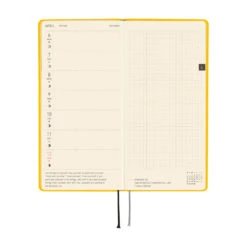 Hobonichi Techo Weeks Mega 2026 - Colors: Full Moon Yellow -Daily Stationery Hub wb26 m colorsfyellow 08