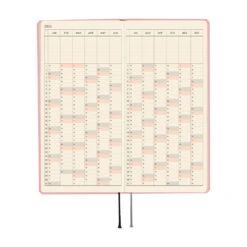 Hobonichi Techo Weeks Mega 2026 - Colors: Strawberry Milk -Daily Stationery Hub wb26 m colorssmilk 09