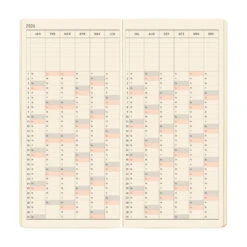 Hobonichi Techo Weeks Mega 2026 - Sneaker: Indigo Black -Daily Stationery Hub wb26 m sneakeriblack 09