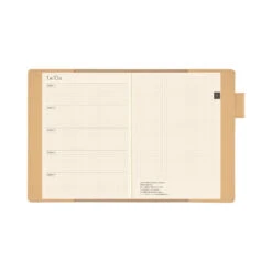 Hobonichi 5-Year Techo - 2026-2030 - Leather (Natural) - A5 -Daily Stationery Hub withbook 474a6977 f2cc 4b7b 9ac7 ffd22b1d1b7f