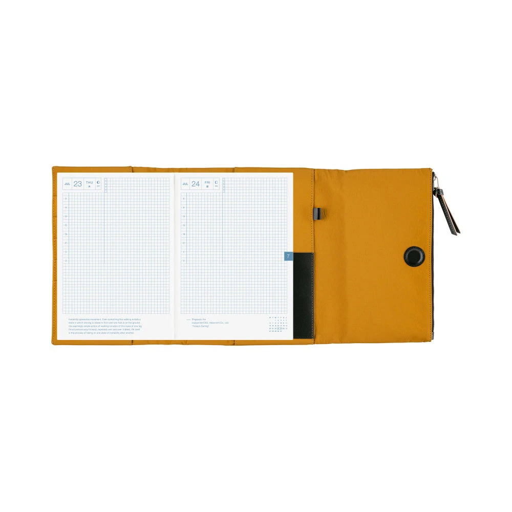 Hobonichi Techo Cousin Book & Cover 2026 - Tragen: Mustard - A5 10 Hobonichi Techo Cousin Book & Cover 2026 - Tragen: Mustard - A5 - Image 10